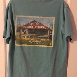 Peach State Pride GA teal short sleeve T-shirt